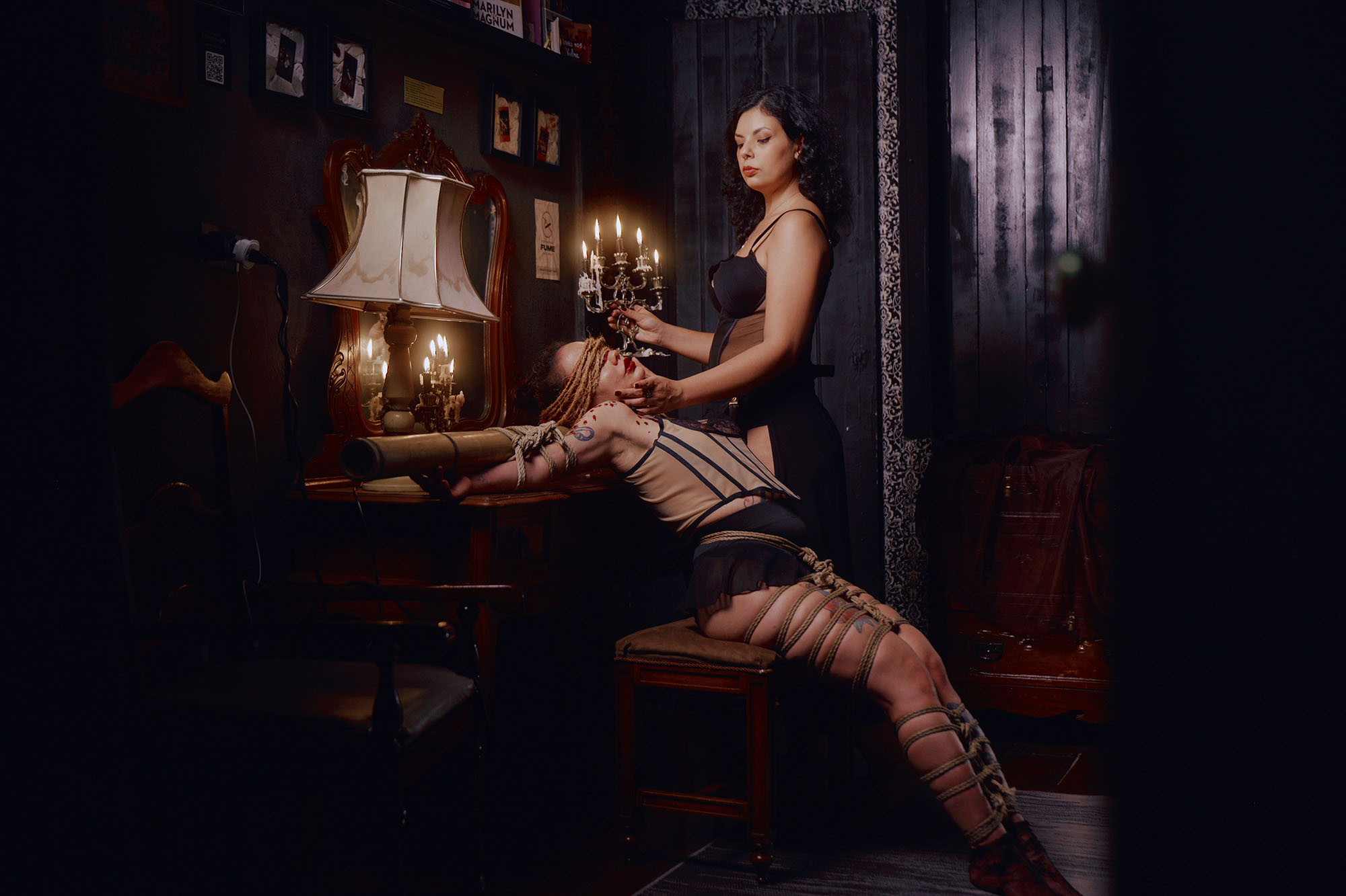Magdalena with Mysaki — shibari performance by MAVRA (Luiza Jesus do Prado), photo 4