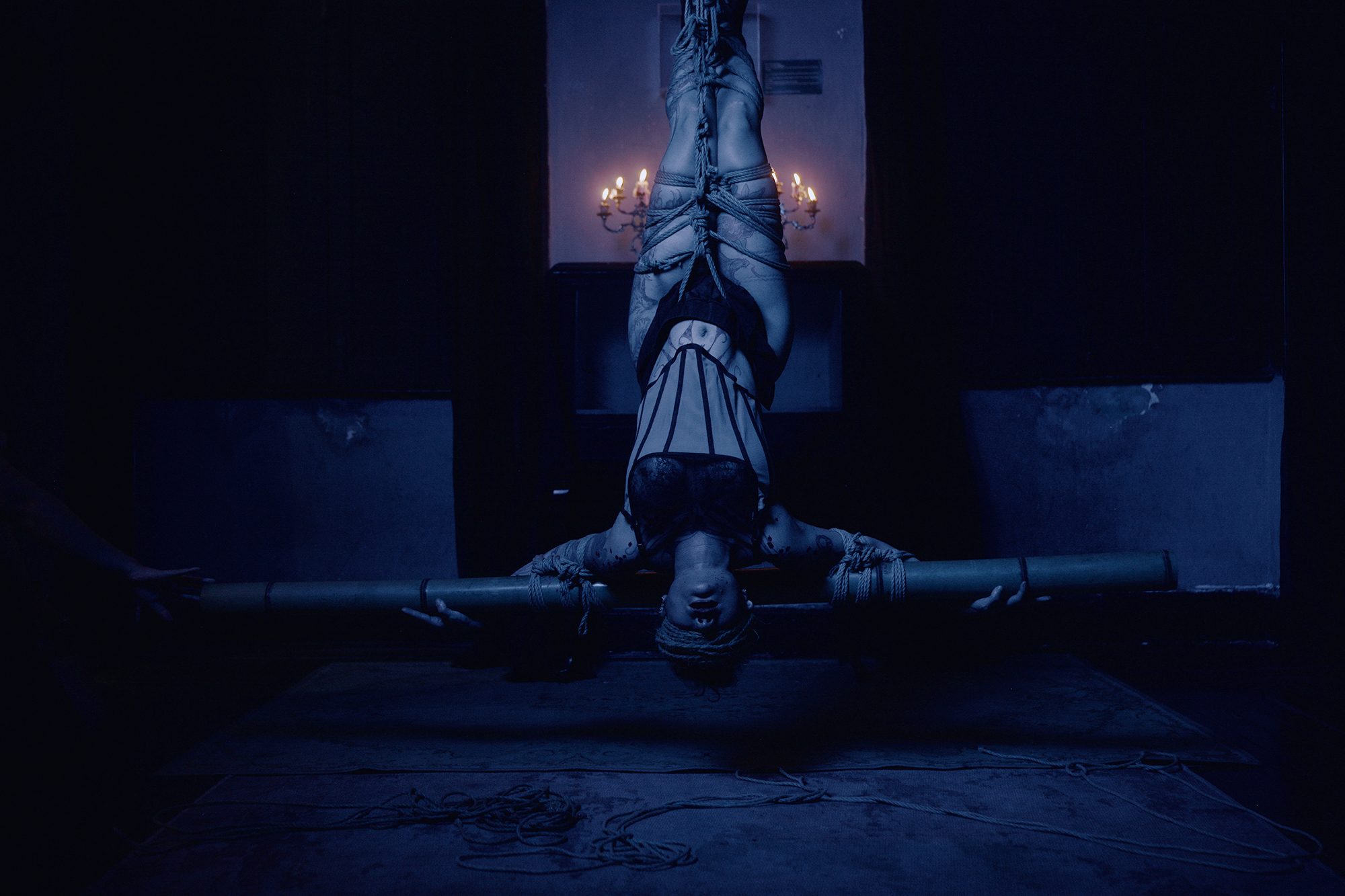Magdalena with Mysaki — shibari performance by MAVRA (Luiza Jesus do Prado), photo 2